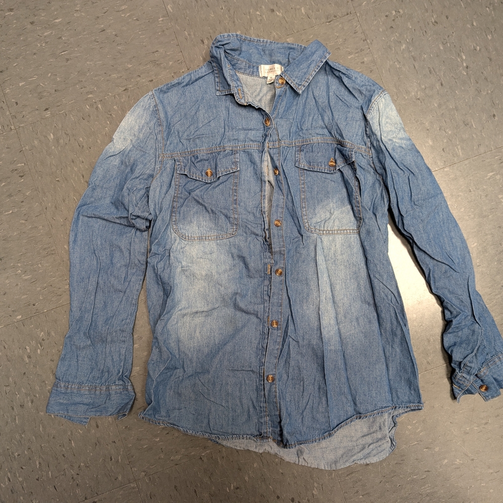 Noble U Sky Blue Denim Top